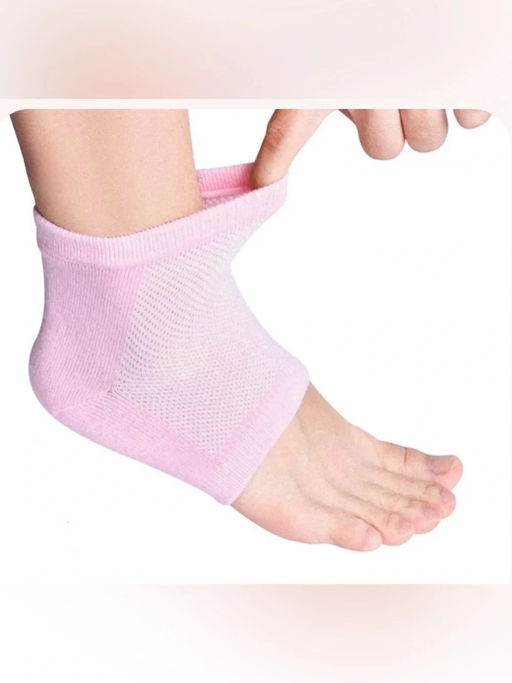 Pink Moisturizing Spa Socks open toe Hydrating Socks for Dry Feet NWOT